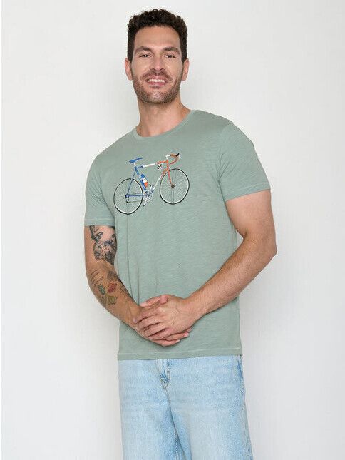 GreenBomb T-Shirt Bike Jacques Spice soft sage