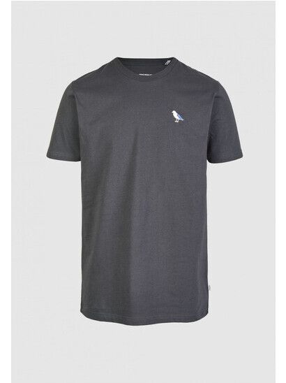 Cleptomanicx T-Shirt Embro Gull blue graphite