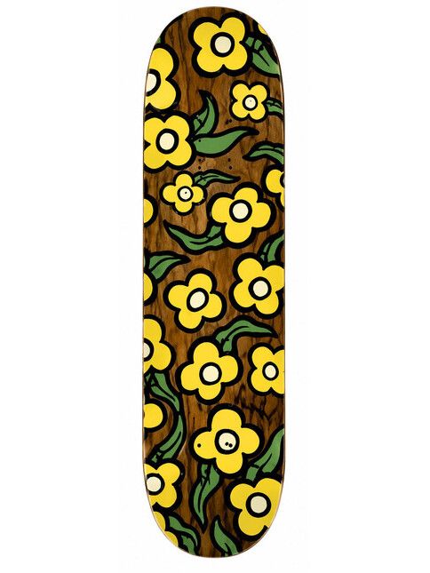 Krooked Skateboard Team Wild Style Flowers 7.75