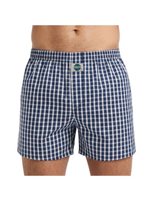 Deal Boxershort Check dunkelblau