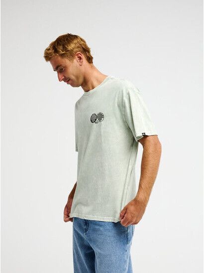 Quiksilver T-Shirt Balance Grün  Lässiges Basic