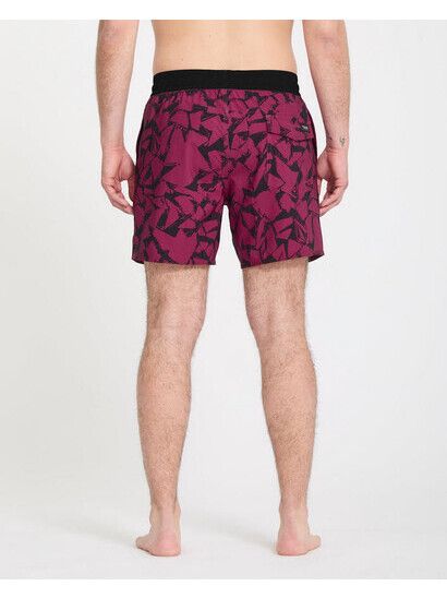 Volcom Boardshort Lido Print Trunk 16" in Sangria