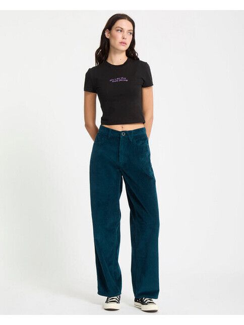 Volcom Hose Weellow II Cordhose emerald green