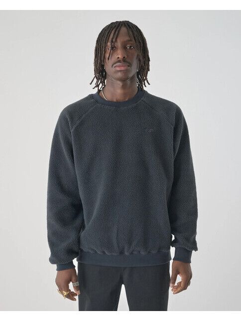 Cleptomanicx Sweater Flaneur blue graphite
