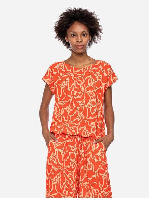 ATO Berlin T-Shirt Leo CV orange/beige
