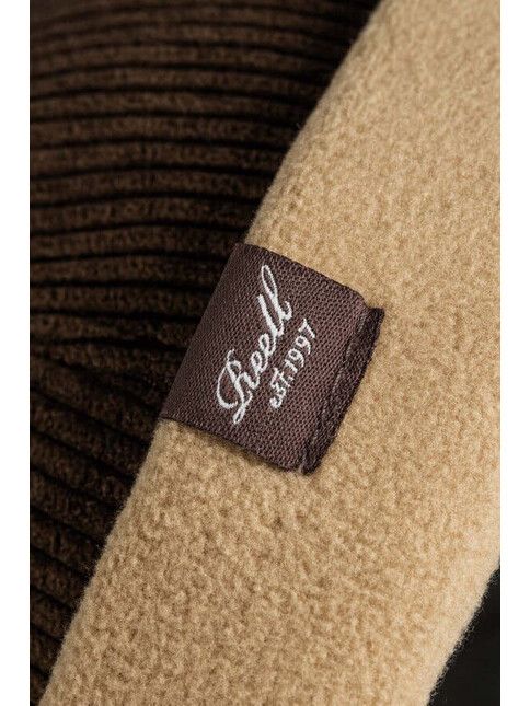 Reell Cap Docker in dark brown cord/beige fleece
