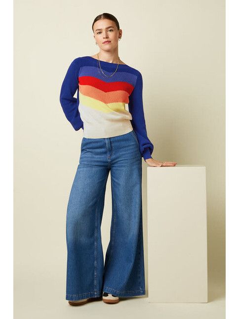 King Louie Hose Peppa Pants Stone Denim blue tint