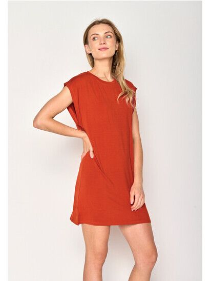 GreenBomb Kleid Lay Basic clay red