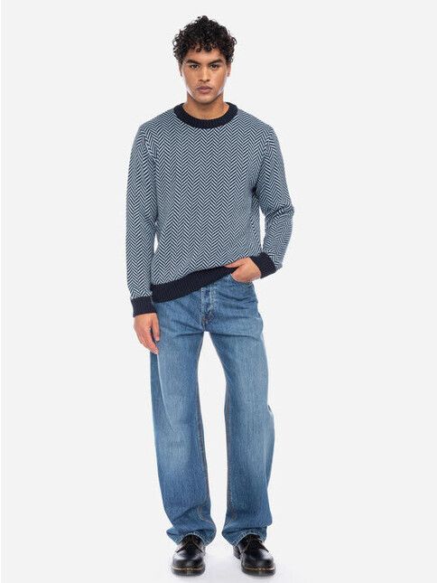 ATO Berlin Pullover Hormus GOTS blau