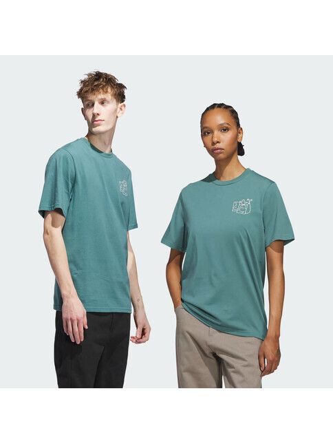 Adidas T-Shirt Shmoofoil Stairs preloved teal/alumina