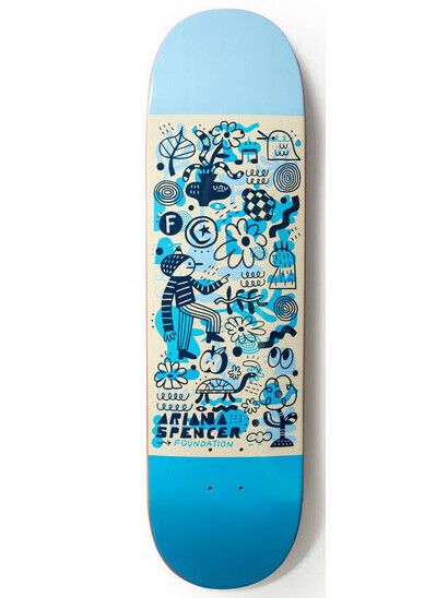 Foundation Skateboards Skateboard Ariana Doodle Daze 8.25"