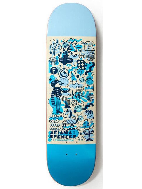 Foundation Skateboards Skateboard Ariana Doodle Daze 8.25"