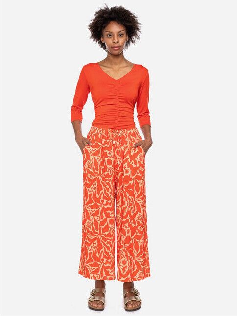 ATO Berlin Hose Linnea CV orange/beige