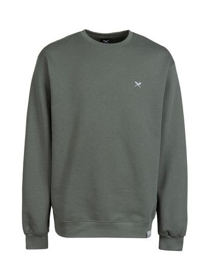 iriedaily Sweater Mini Flag 2 Crew in jungle green