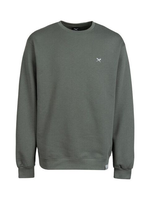iriedaily Sweater Mini Flag 2 Crew in jungle green
