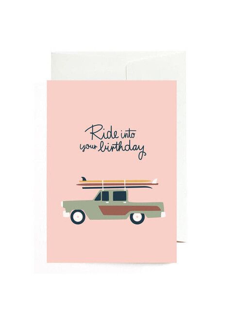 Roadtyping Postkarte Ride into your birthday