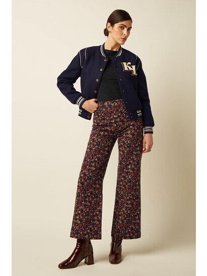King Louie Hose Debra Pants Vignon Evening Blue | Damenh