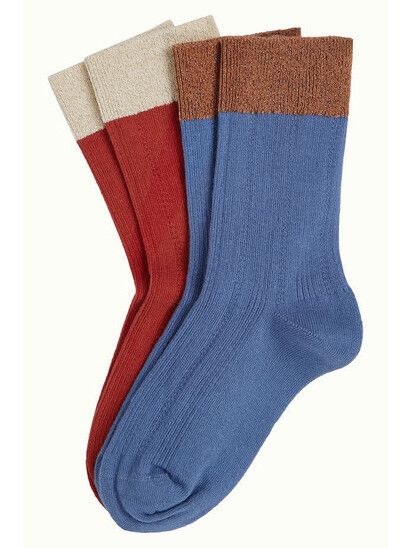 King Louie Socken Socks 2-Pack Maris ruby red