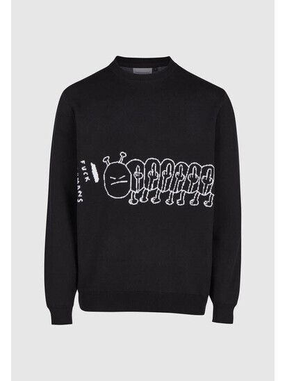 Cleptomanicx Sweater FUHUMANS Knit Black