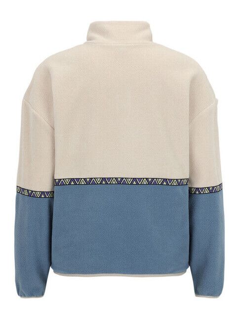 iriedaily Sweater Holina Fleece Troyer greyblue