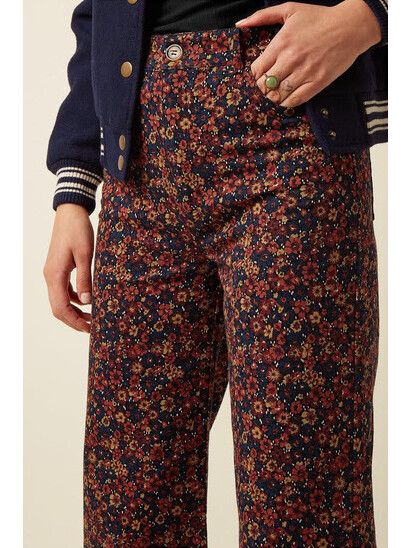 King Louie Hose Debra Pants Vignon Evening Blue | Damenh