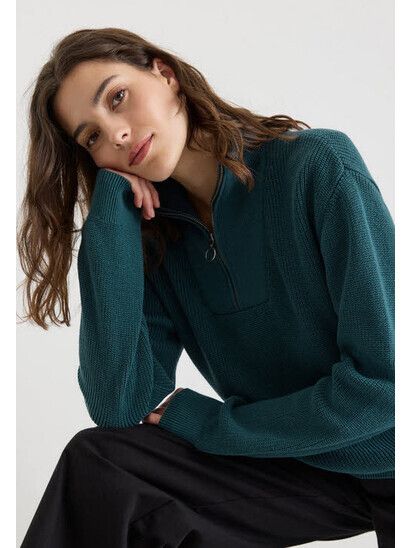 Recolution Sweater Nigella Troyer deep lake blue