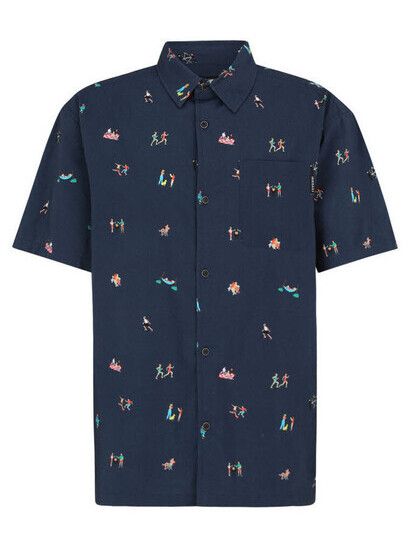 iriedaily Hemd Resorio Shirt in marine