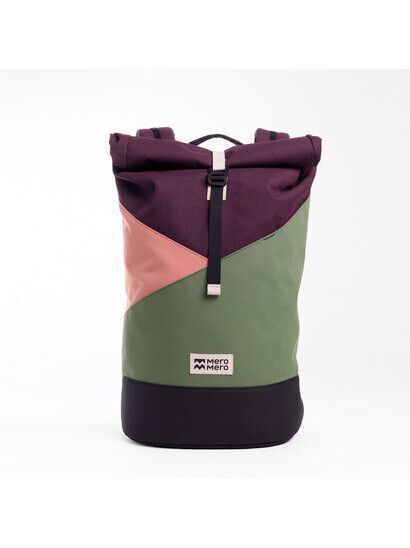 MeroMero Rucksack Squamish Pocket in aubergine/blossom pin