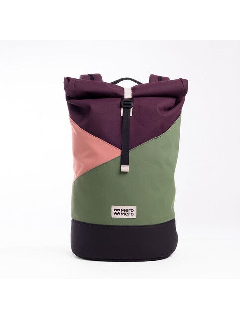 MeroMero Rucksack Squamish Pocket in aubergine/blossom pin