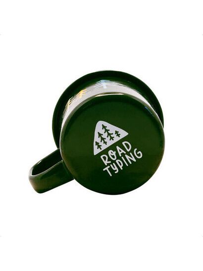 Roadtyping Trinkflasche Kleine Emaille Tasse Wald