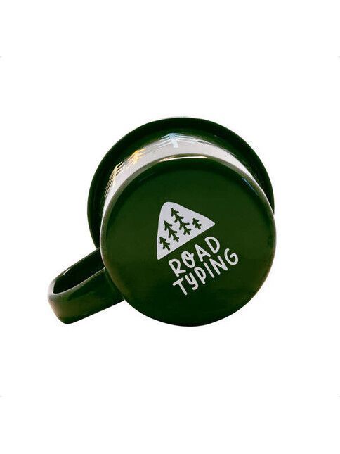 Roadtyping Trinkflasche Kleine Emaille Tasse Wald