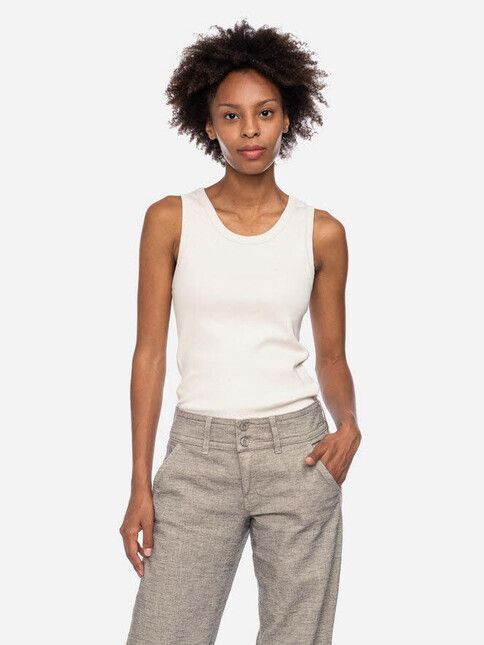 ATO Berlin Tanktop Tanktop Ribba OC in offwhite