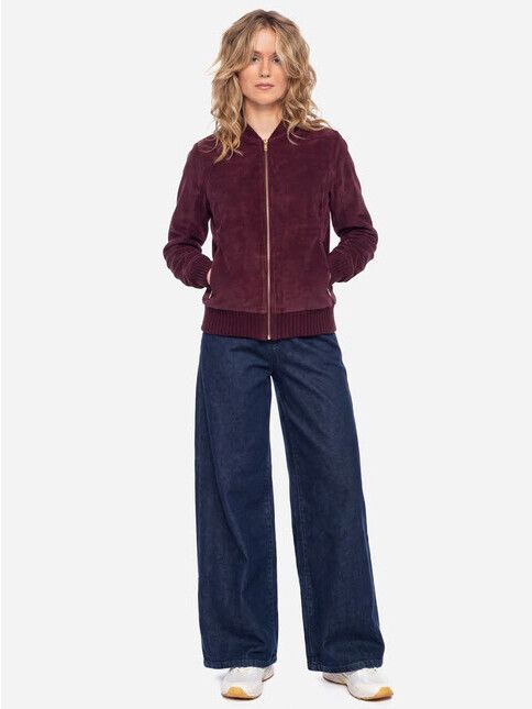 ATO Berlin Jacke Bebe GOTS Breitcord weinrot