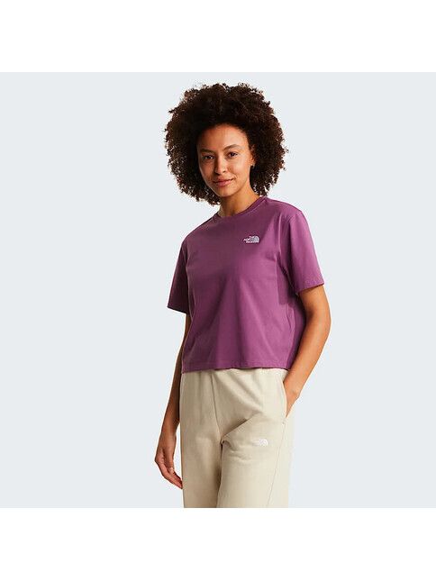 North Face T-Shirt Evolution Simple Dome in Chroma Purple