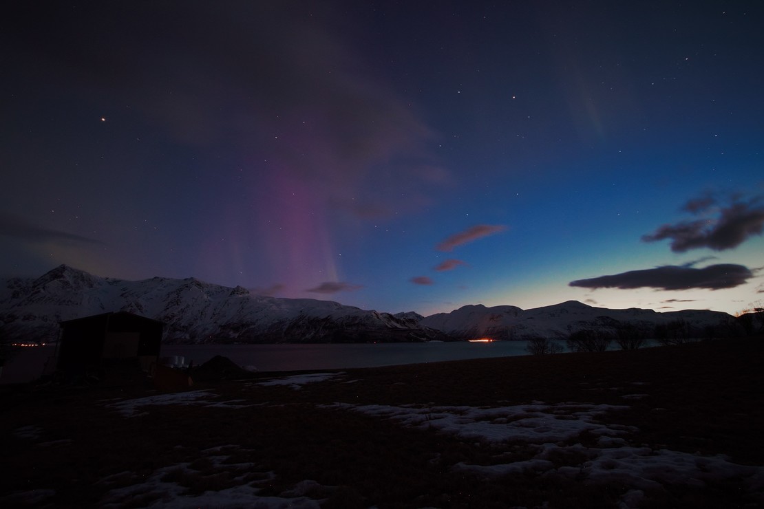 Nordlichter in Lyngen, Norwegen