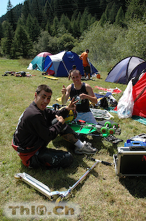 Maximus on the camping ground